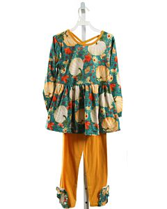 STELLA BEAN CLOTHING CO.  YELLOW  FLORAL  2-PIECE OUTFIT