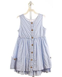 HONEY BEAN  LT BLUE  GINGHAM  DRESS