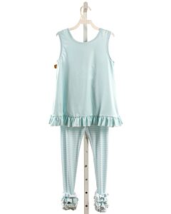 RUFFLE GIRL  AQUA    2-PIECE OUTFIT