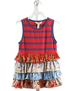 MATILDA JANE  MULTI-COLOR    SLEEVELESS SHIRT WITH RUFFLE