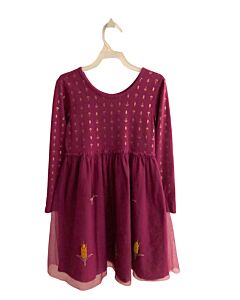 HANNA ANDERSSON  PURPLE TULLE FLORAL  KNIT DRESS
