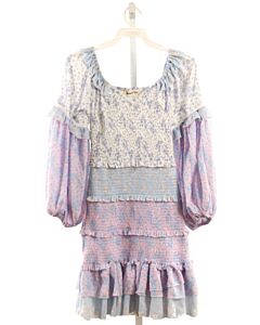 YVONNE & LOVE  LAVENDER  FLORAL SMOCKED DRESS