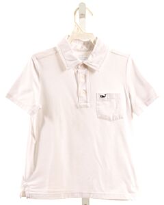 VINEYARD VINES  WHITE    KNIT SS SHIRT