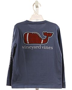 VINEYARD VINES  BLUE   PRINTED DESIGN T-SHIRT