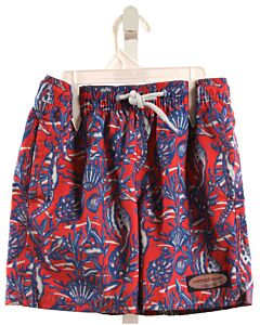 VINEYARD VINES  RED    SWIM TRUNKS