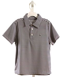 VINEYARD VINES  NAVY  STRIPED  KNIT SS SHIRT