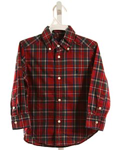 RALPH LAUREN  RED  PLAID  DRESS SHIRT