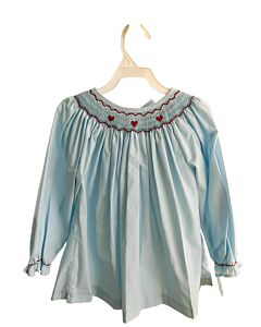 ZUCCINI  BLUE   SMOCKED DRESS SHIRT