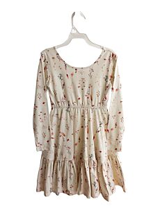 OMI JO  CREAM  FLORAL  KNIT DRESS
