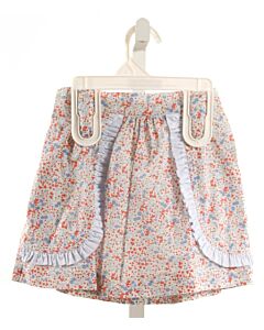 HANNAH KATE  MULTI-COLOR  FLORAL  SKIRT WITH RUFFLE