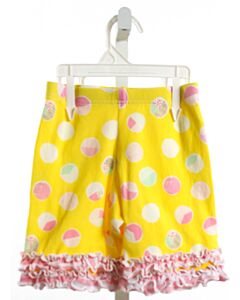 HANNAH KATE  YELLOW KNIT  PRINTED DESIGN SHORTS