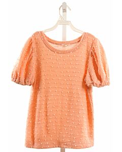 HAYDEN GIRLS  PINK  SWISS DOT  KNIT SS SHIRT