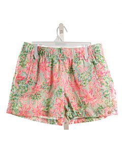 LILLY PULITZER  HOT PINK LINEN FLORAL  SHORTS