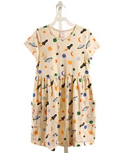 HANNA ANDERSSON  WHITE   PRINTED DESIGN KNIT DRESS