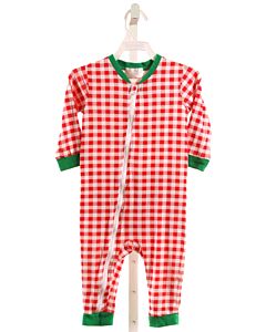 CECIL & LOU  RED  GINGHAM  LOUNGEWEAR