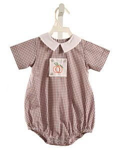 REMEMBER NGUYEN  BROWN  GINGHAM  BUBBLE