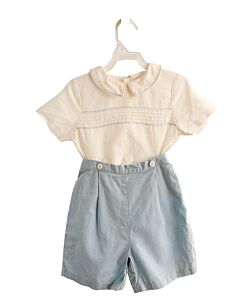 LULI & ME  LT BLUE   EMBROIDERED 2-PIECE OUTFIT