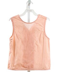 HANNAH KATE  ORANGE  STRIPED  SLEEVELESS SHIRT