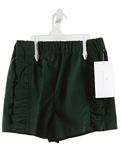 HANNAH KATE  FOREST GREEN CORDUROY   SHORTS WITH RUFFLE