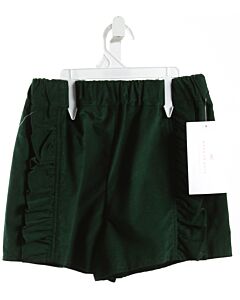 HANNAH KATE  FOREST GREEN CORDUROY   SHORTS WITH RUFFLE