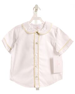 HANNAH KATE  WHITE PIQUE   DRESS SHIRT