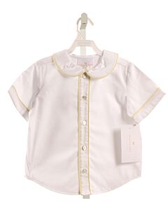 HANNAH KATE  WHITE PIQUE   DRESS SHIRT