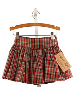 HANNAH KATE  RED  PLAID  SKIRT