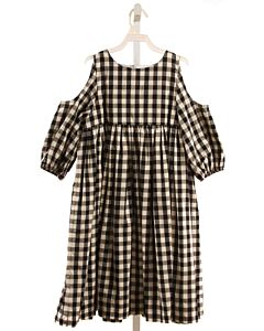 HANNAH KATE  BLACK  GINGHAM  DRESS