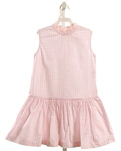 HANNAH KATE  LT PINK SEERSUCKER WINDOWPANE  DRESS