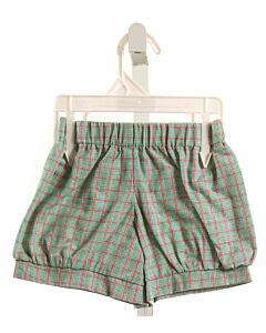 HANNAH KATE  GREEN  PLAID  SHORTS
