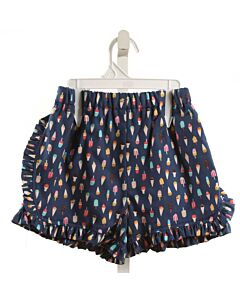 HANNAH KATE  NAVY  PRINT  SHORTS WITH RUFFLE