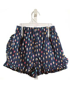 HANNAH KATE  NAVY  PRINT  SHORTS WITH RUFFLE