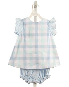 HANNAH KATE  LT BLUE  PLAID  2-PIECE OUTFIT