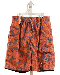 CABANA LIFE  ORANGE  PRINT  SWIM TRUNKS