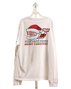 VINEYARD VINES  WHITE   PRINTED DESIGN T-SHIRT