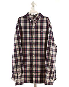 VINEYARD VINES  NAVY  PLAID  DRESS SHIRT