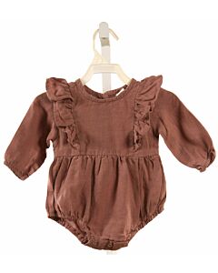 OLIVE & CRADLE  BROWN    BUBBLE WITH RUFFLE