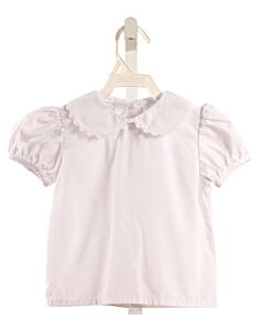 SHRIMP & GRITS  WHITE    SHIRT-SS WITH RIC RAC