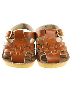 SUN SANS/ SALTWATER SANDALS BROWN SANDALS  *EUC SIZE INFANT 3