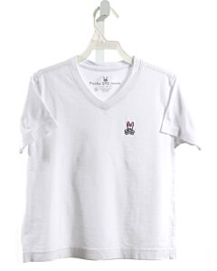 PSYCHO BUNNY  WHITE KNIT   T-SHIRT