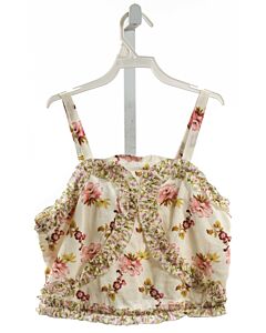 ZARA  MULTI-COLOR  FLORAL  SLEEVELESS SHIRT