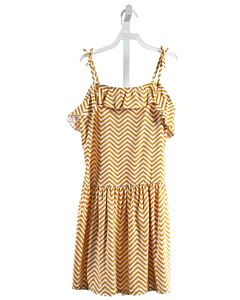 NO TAG  YELLOW KNIT STRIPED  KNIT DRESS