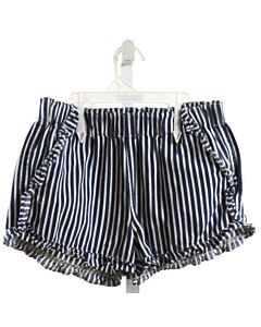 CREWCUTS  NAVY  STRIPED  SHORTS WITH RUFFLE