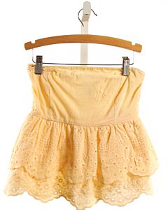 ALTAR'D STATE  YELLOW    SLEEVELESS SHIRT WITH EYELET TRIM