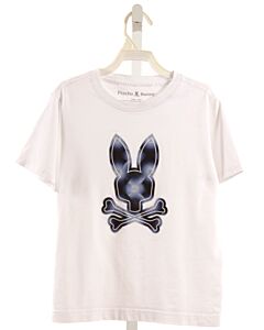 PSYCHO BUNNY  WHITE   PRINTED DESIGN T-SHIRT