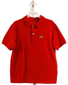 LACOSTE  RED    KNIT SS SHIRT