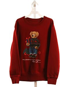POLO BY RALPH LAUREN  MAROON   PRINTED DESIGN PULLOVER
