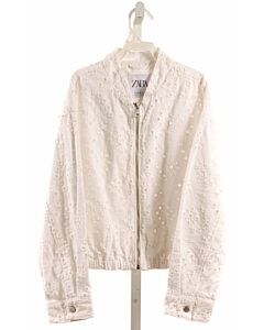 ZARA  WHITE EYELET   OUTERWEAR