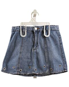 ZARA  DENIM    SKIRT WITH EYELET TRIM