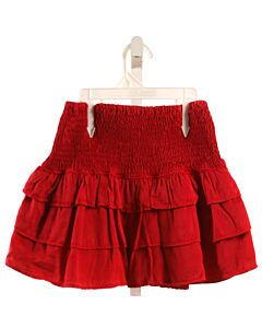 ZARA  CRIMSON   SMOCKED SKORT